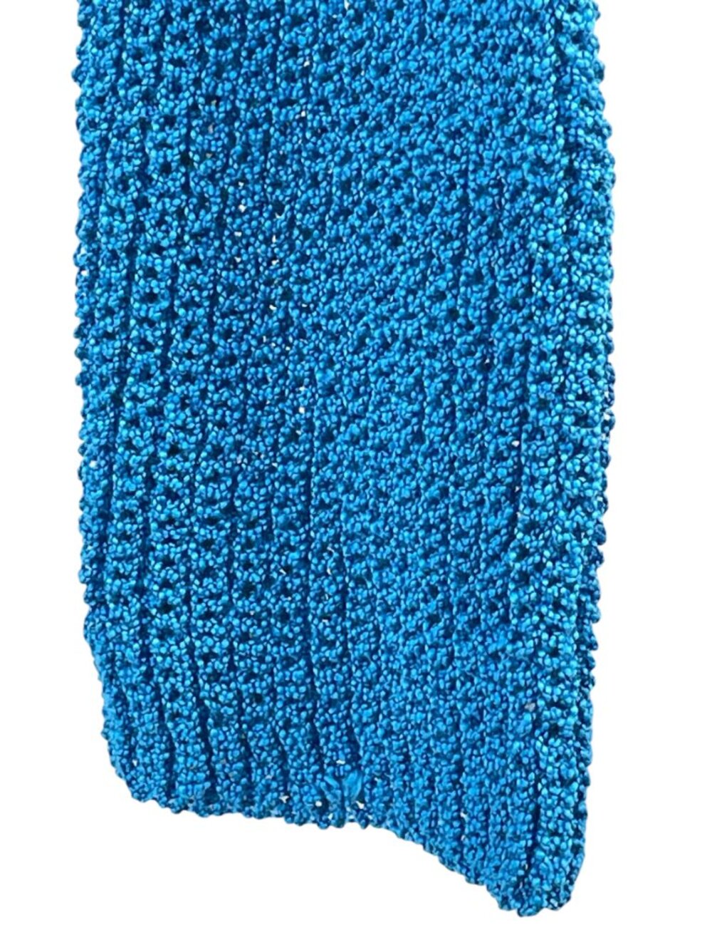 J.O.A Blue Twist Front Knit Crop Sweater Revolve Style V Neck M NWOT - Picture 7 of 10